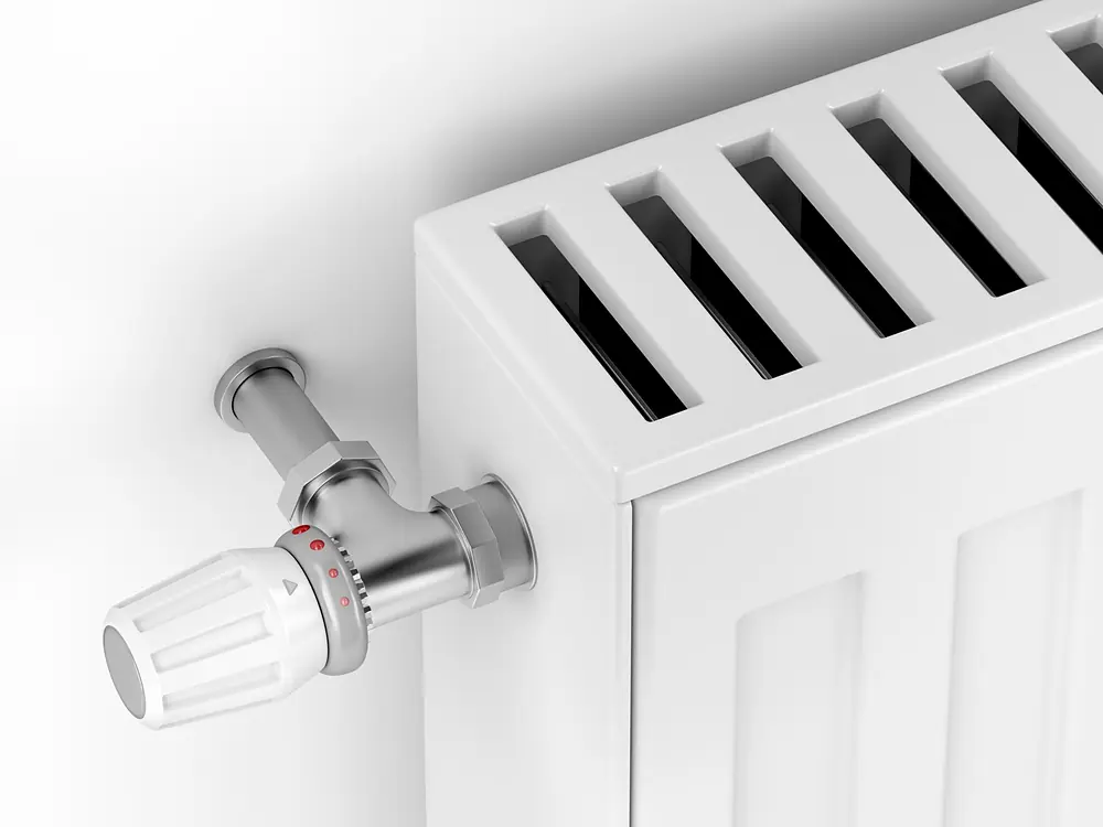 Radiatore con valvola termostatica
